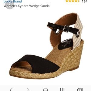 lucky brand genette suede espadrille sandals